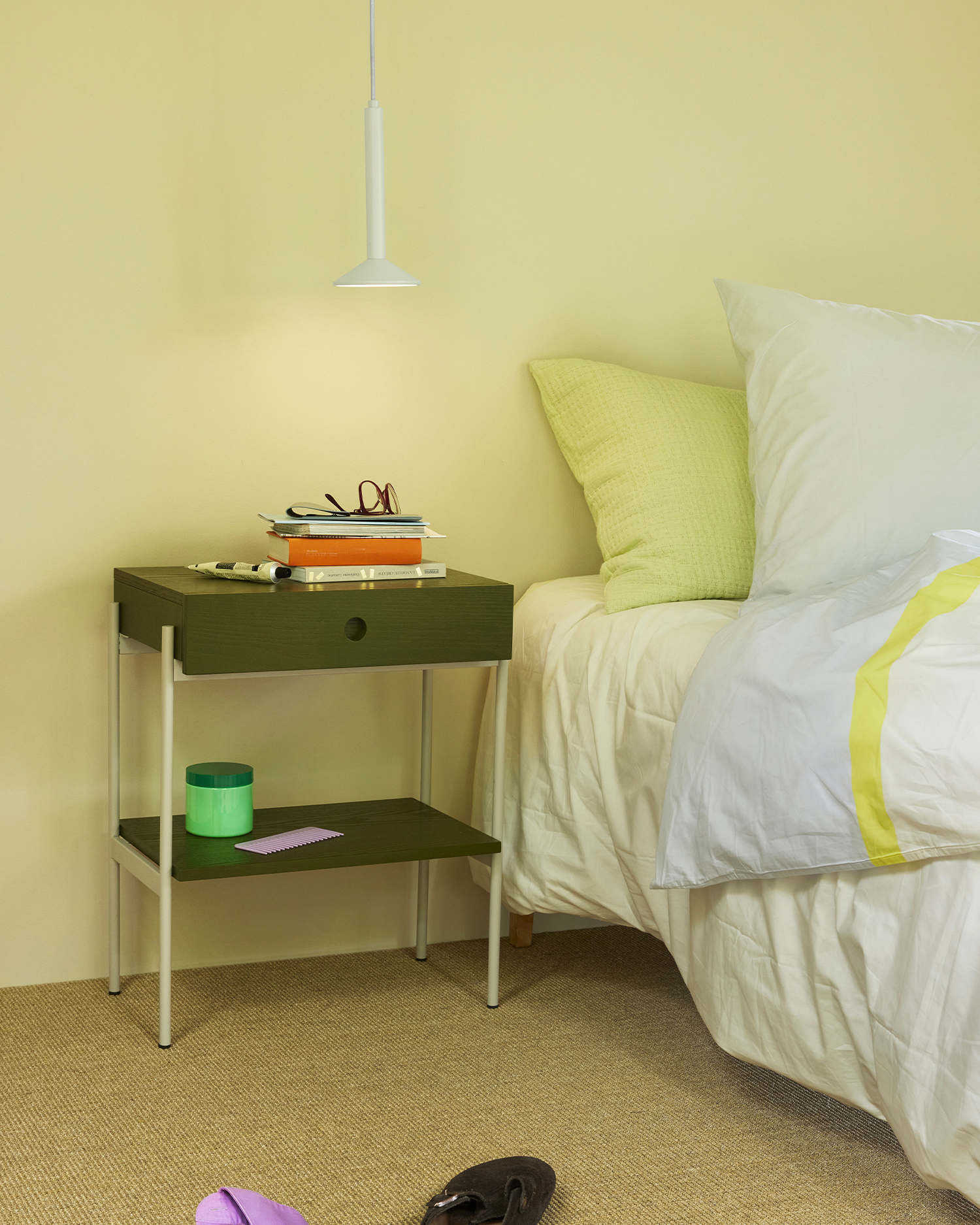 Copripiumino in cotone con federa Block 140x200