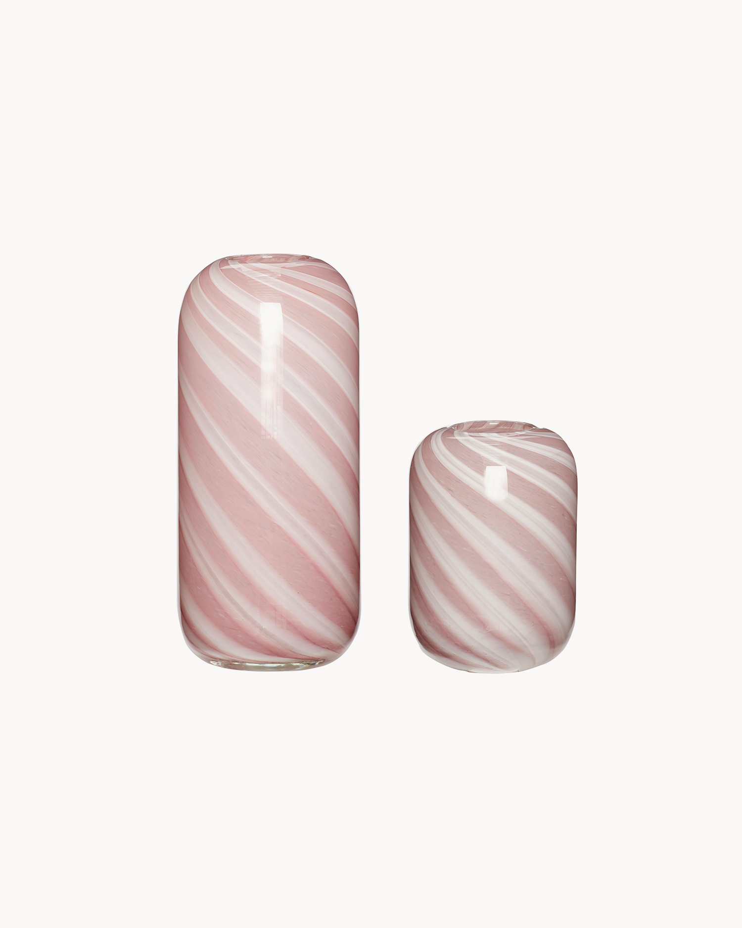 Set 2 vasi in vetro Candy