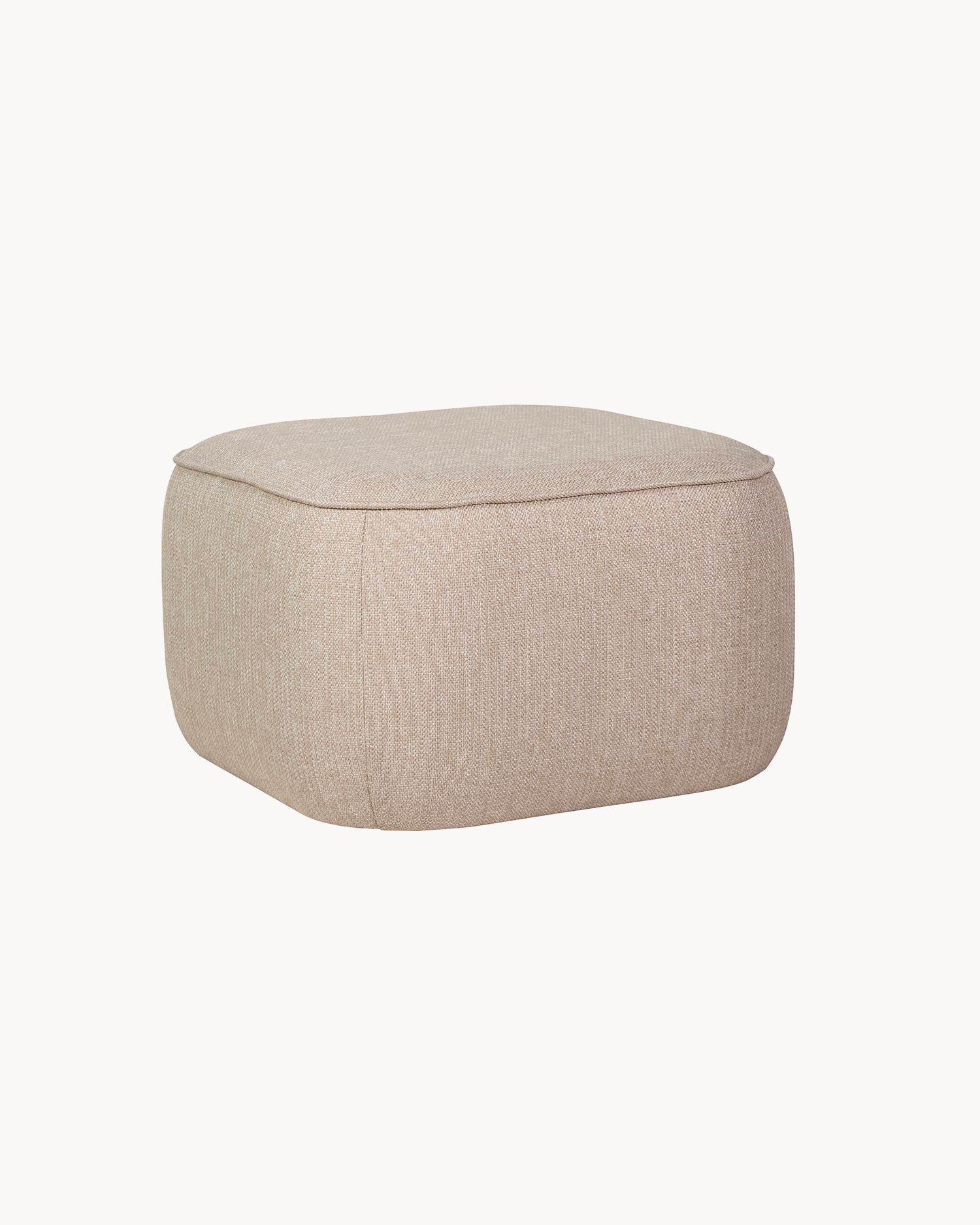 Pouf imbottito Cube, beige