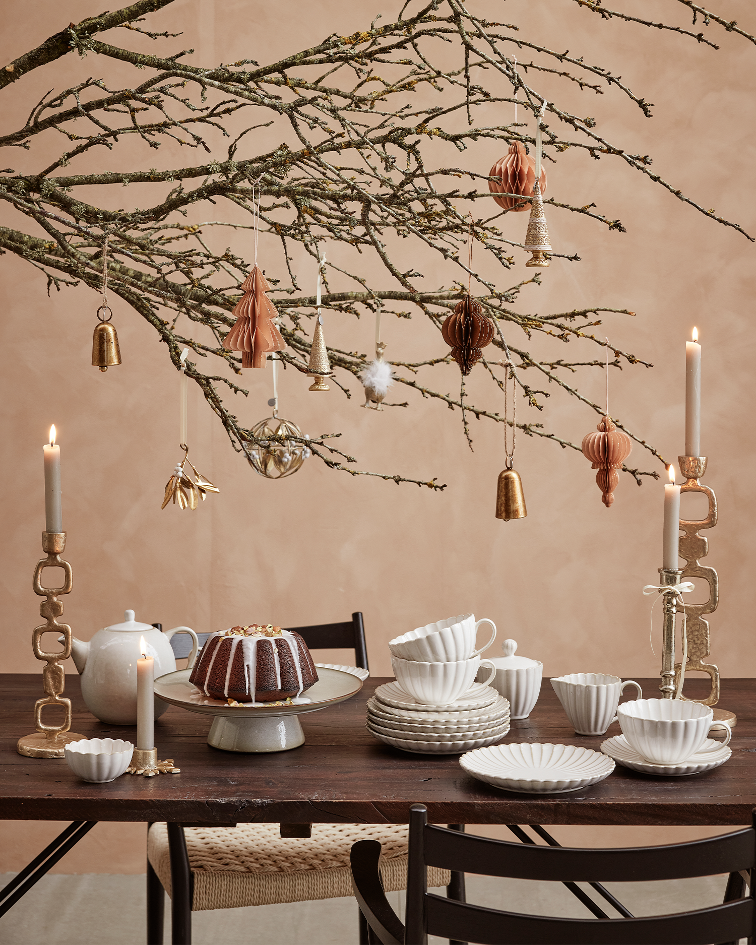 Alzatina in gres Amera, crema